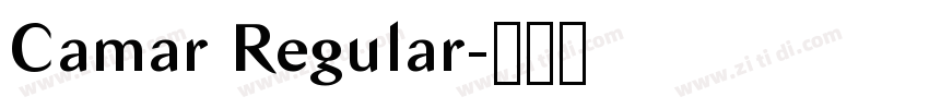 Camar Regular字体转换 Camar Regular字体转换